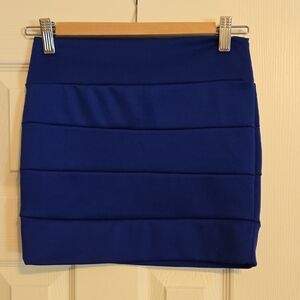a'gaci Royal Blue Pencil Skirt